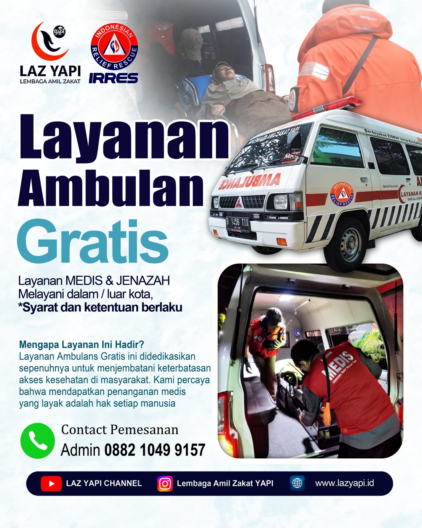 Layanan Ambulance Gratis 